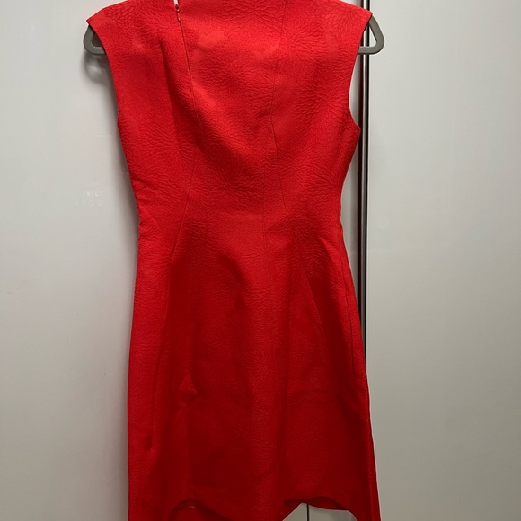 NWOT Anne Klein Dress Orange Flare with cool back zip Size 2 - Picture 2 of 3